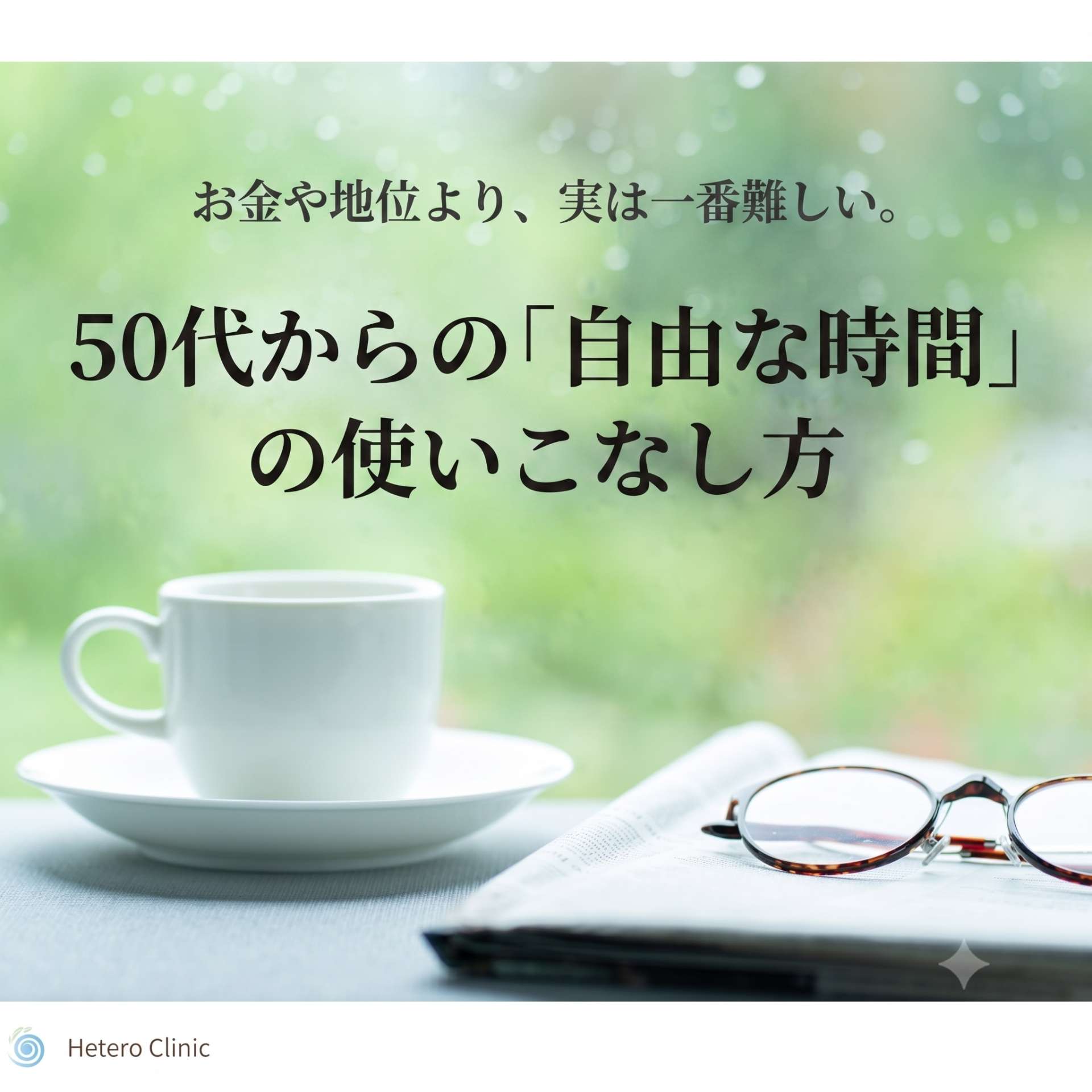 お金や地位より、実は一番難しい。50代キャリア女性が直面する「自由な時間の使いこなし方」